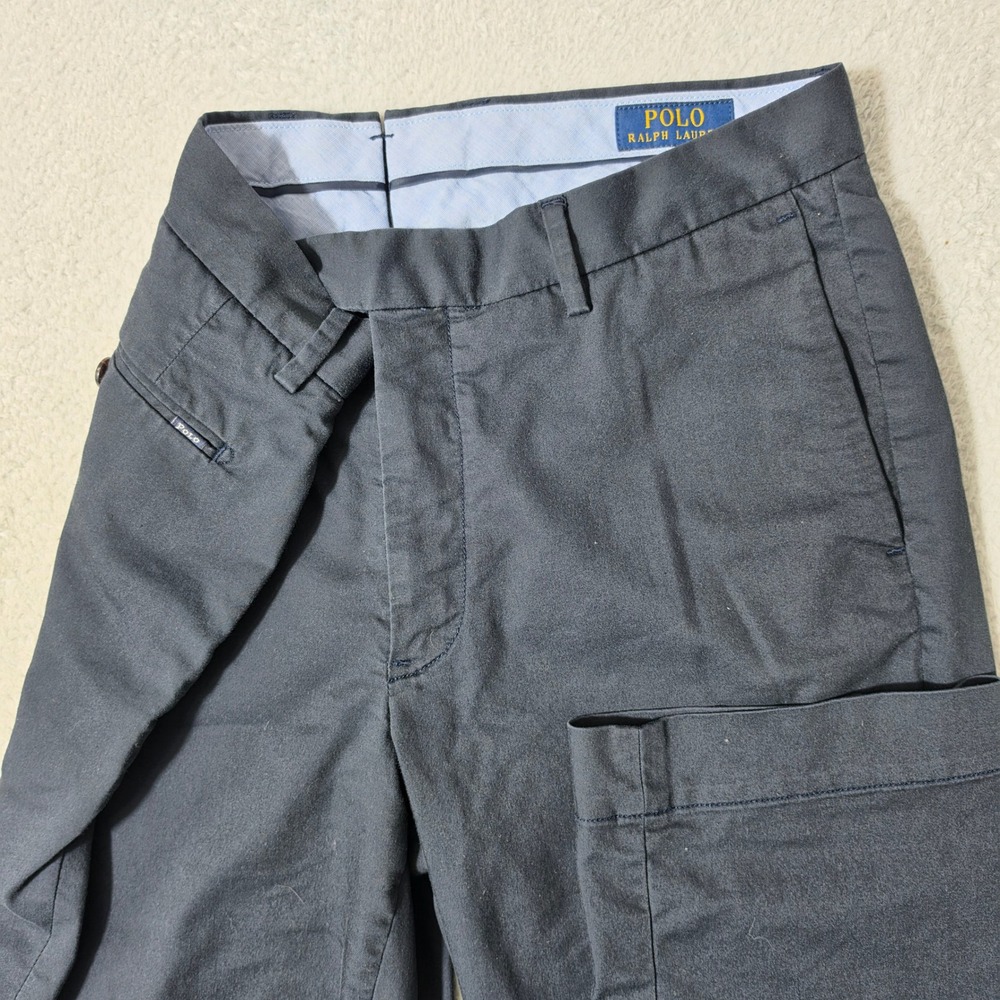 Polo Ralph Lauren Lightweight Pants Mens 32/32 Navy Blue Stretch Straight Fit
